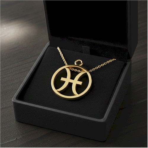 (image for) Pisces 9-ct Gold Pendant - 22mm