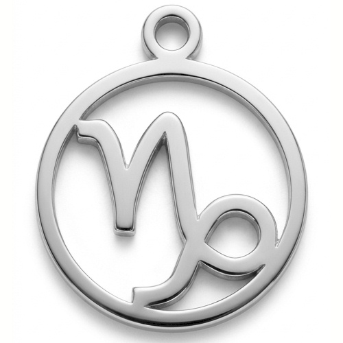 (image for) Capricorn Sterling Silver Pendant - 20mm