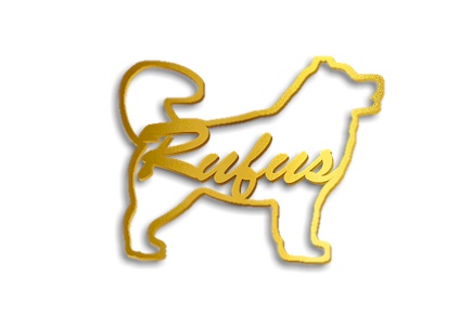 (image for) Gold Pet Personalised