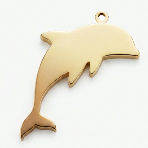 (image for) 9 Carat Gold Dolphin Charm