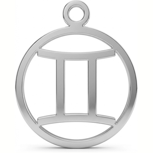 (image for) Gemini Sterling Silver Pendant - 20mm