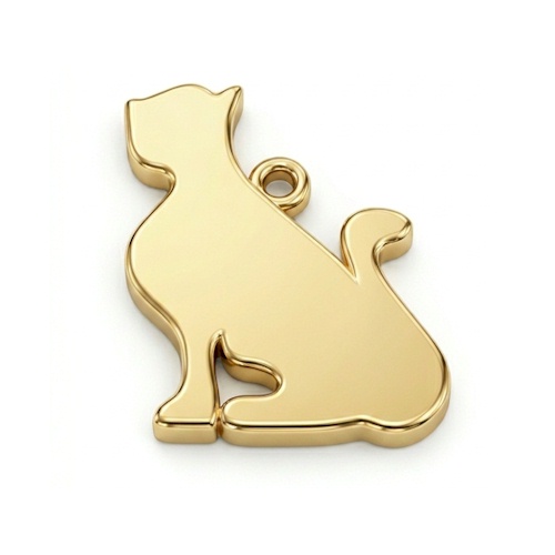 9 Carat Gold Cat Charm (image for) 9 Carat Gold Cat Charm