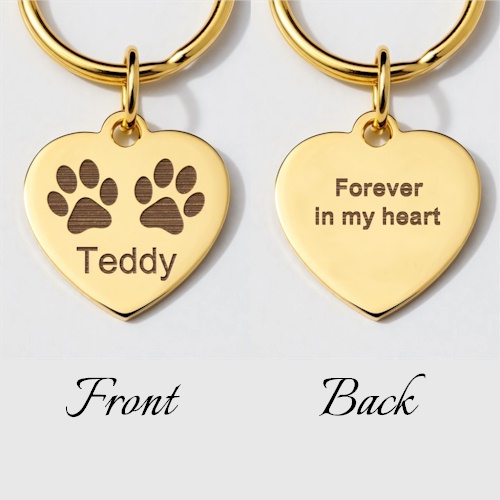 (image for) Gold Heart Memorial Pendant
