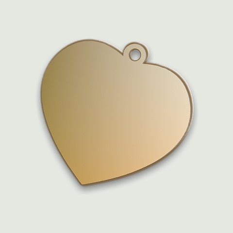 (image for) Heart 9 Carat Gold Pendant - 22mm