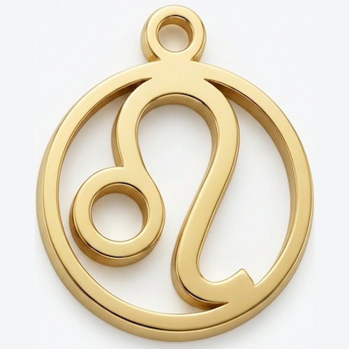 (image for) Leo 9-ct Gold Pendant - 20mm