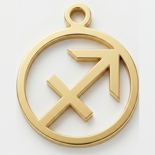 (image for) Sagittarius 9-ct Gold Pendant - 20mm