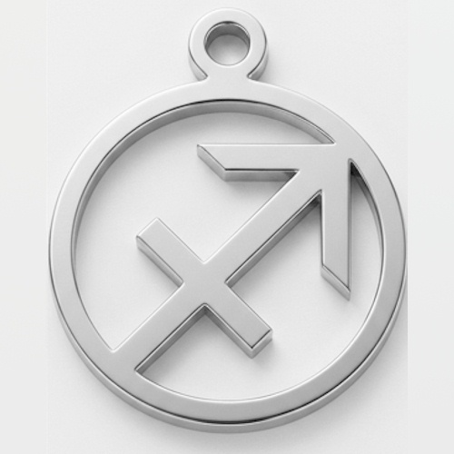 (image for) Sagittarius Sterling Silver Pendant - 20mm