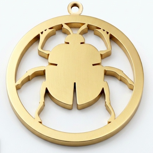 (image for) 9 Carat Gold Scarab Charm