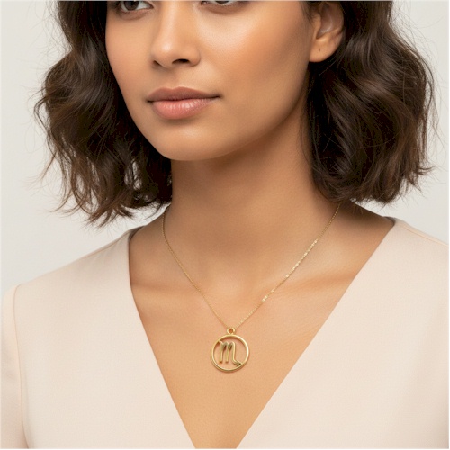 (image for) Scorpio 9-ct Gold Pendant - 22mm
