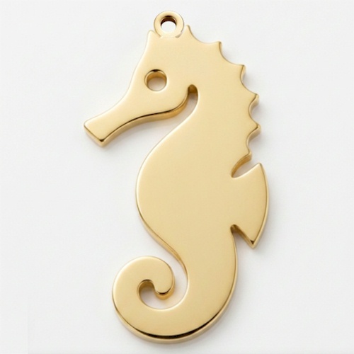 (image for) 9 Carat Gold Seahorse Charm
