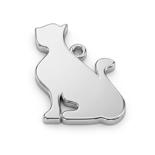 (image for) Sterling Silver Cat Charm