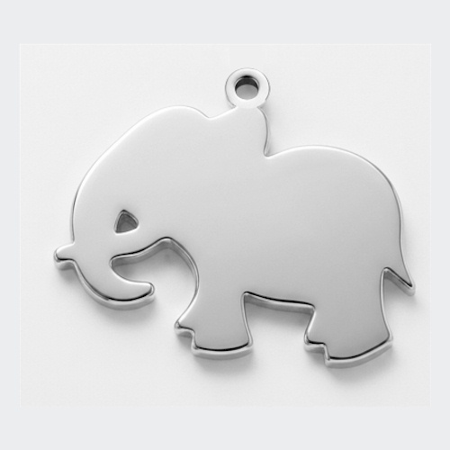 (image for) Sterling Silver Elephant Charm