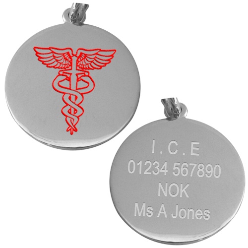 Medical Alert Silver Style-C - 20mm (image for) Medical Alert Silver Style-C - 20mm