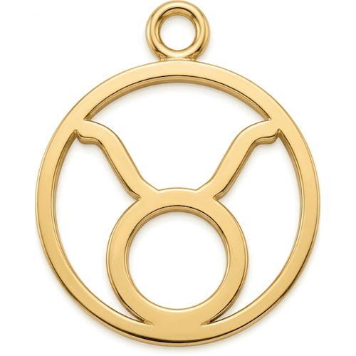 (image for) Taurus 9-ct Gold Pendant - 20mm