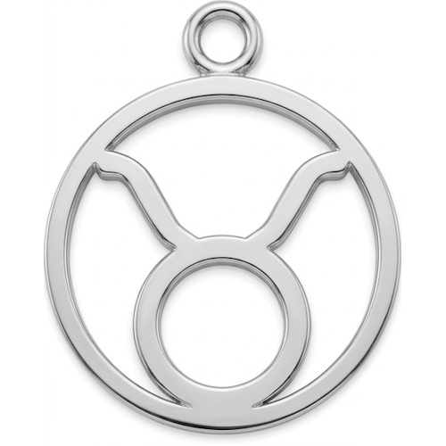 (image for) Taurus Sterling Silver Pendant - 20mm