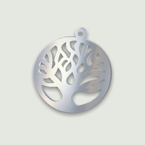 (image for) Tree of Life Sterling Silver Pendant - 23mm