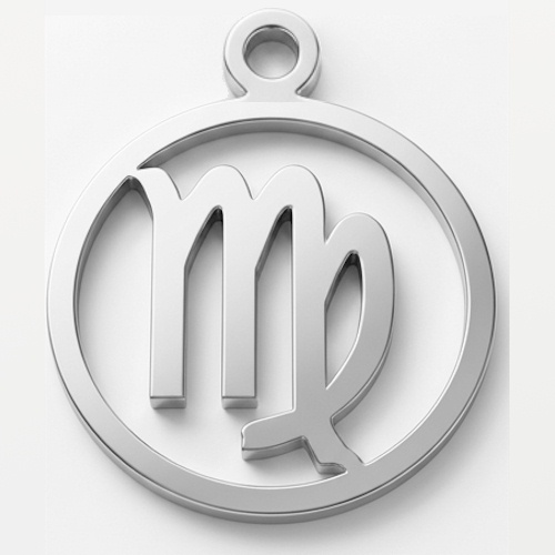 (image for) Virgo Sterling Silver Pendant - 20mm